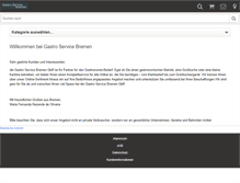 Tablet Screenshot of gastro-service-bremen.de